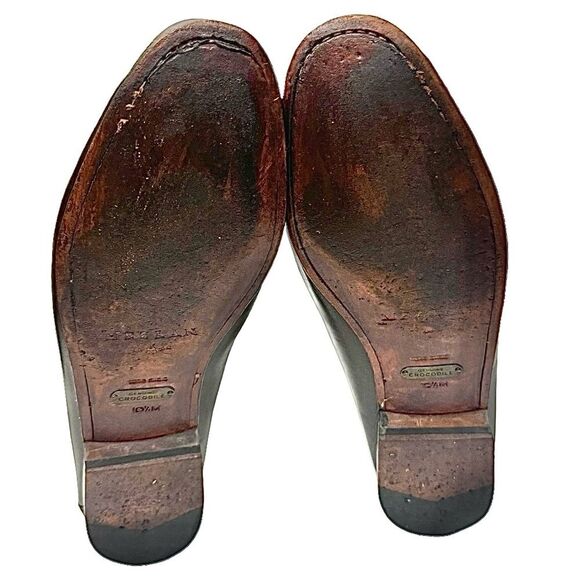 Mezlan Genuine Crocodile Tassel Loafers Brown Leather Men’s Shoes 10.5 Spain - Picture 4 of 11